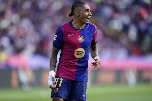 每体:拉菲尼亚已接近复出,有望在对阵毕尔巴鄂竞技的比赛中登场